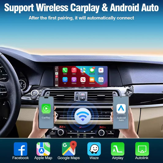 Wireless CarPlay & Android Auto Decoder for BMW NBT/CIC/EVO 1-7 Series & X1-X5