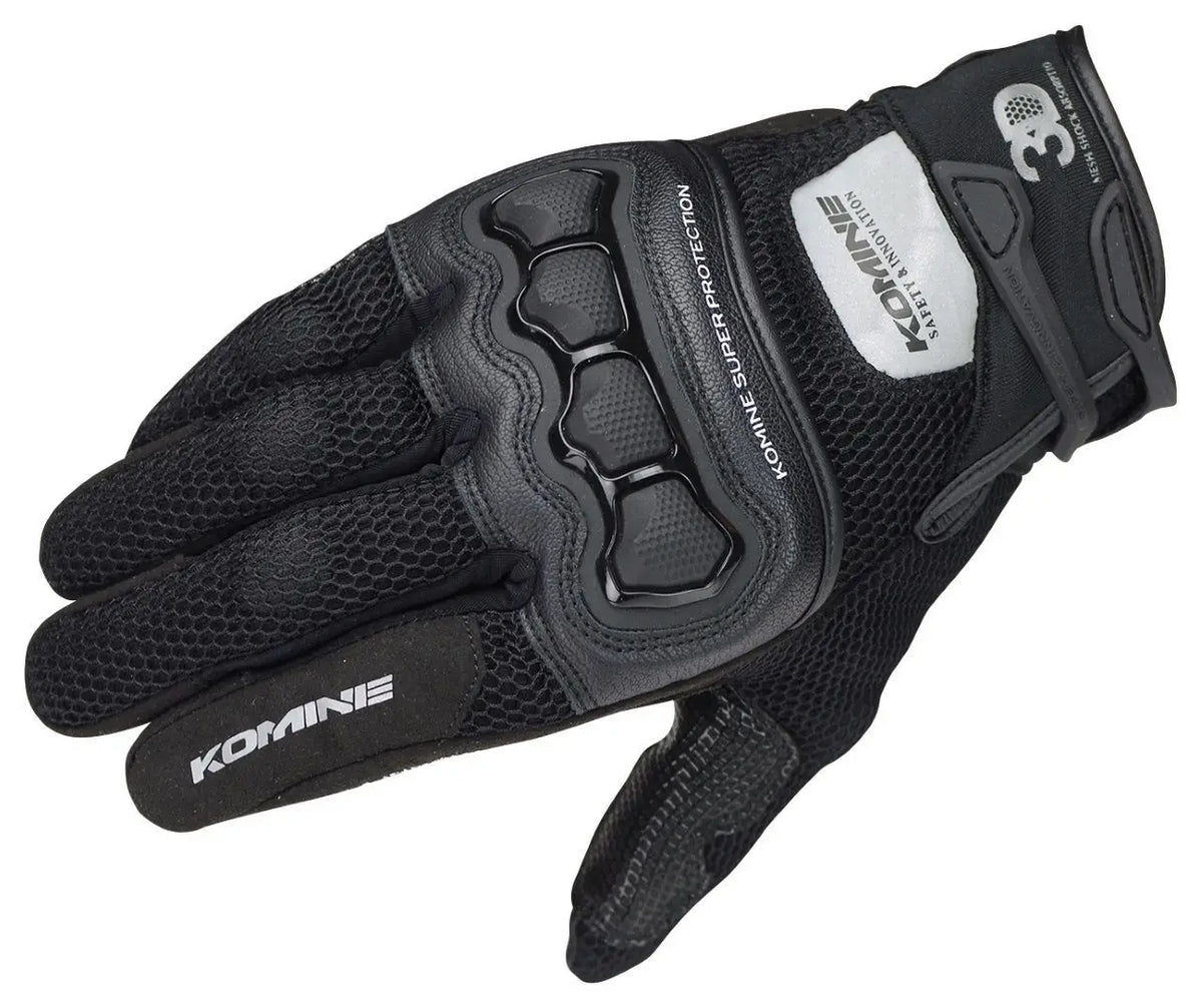Brown Camo Komine GK 215 3D Mesh Motorcycle Gloves for Summer Riding and Motocross