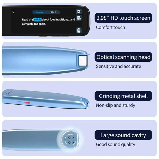 Scan Reader Pen 3 PRO - Smart Voice Translator for Dyslexia & Autism, 112 Languages, Instant Reading Aid