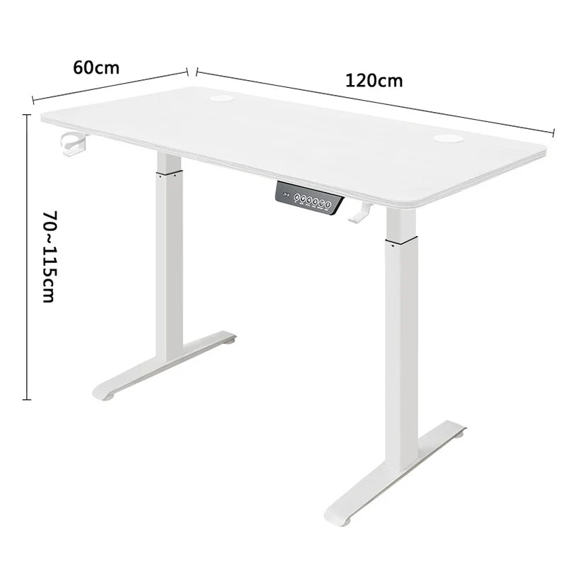 Height Adjustable Electric Sit-Stand Desk - Modern Motorized Gaming & Home Office Table for Ultimate Comfort