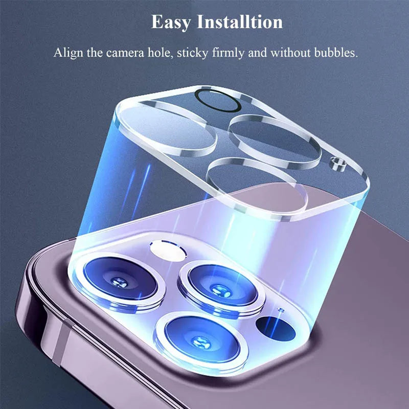 Camera Lens Protector for iPhone 15 Pro Max, 14 Pro Max, 13 Pro, 12, 11 - Premium Glass Lens Cover & Film Accessories