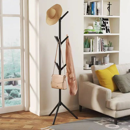 Vertical Tree Branch Coat Rack for Bedroom - Stylish Hat, Scarf & Handbag Storage Solution
