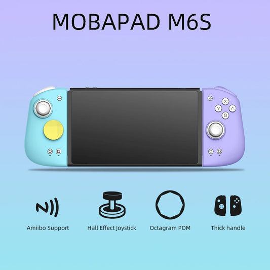 Mobapad M6s Adjustable Joystick Controller for Nintendo Switch - Hall Effect, HD Vibration, 6-Axis Gyro JoyPad