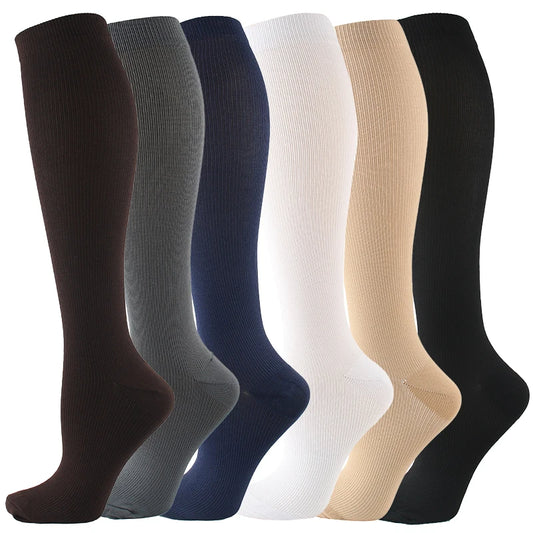 Varicose Veins Compression Socks for Golf, Rugby, Running, Hiking, Travel & Driving - Unisex Anti-Fatigue Support