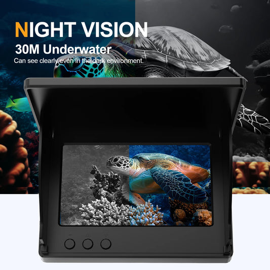 Portable 1080P Fish Depth Finder with 4.3" LCD Screen & Night Vision - Ideal for Anglers Seeking Underwater Insights