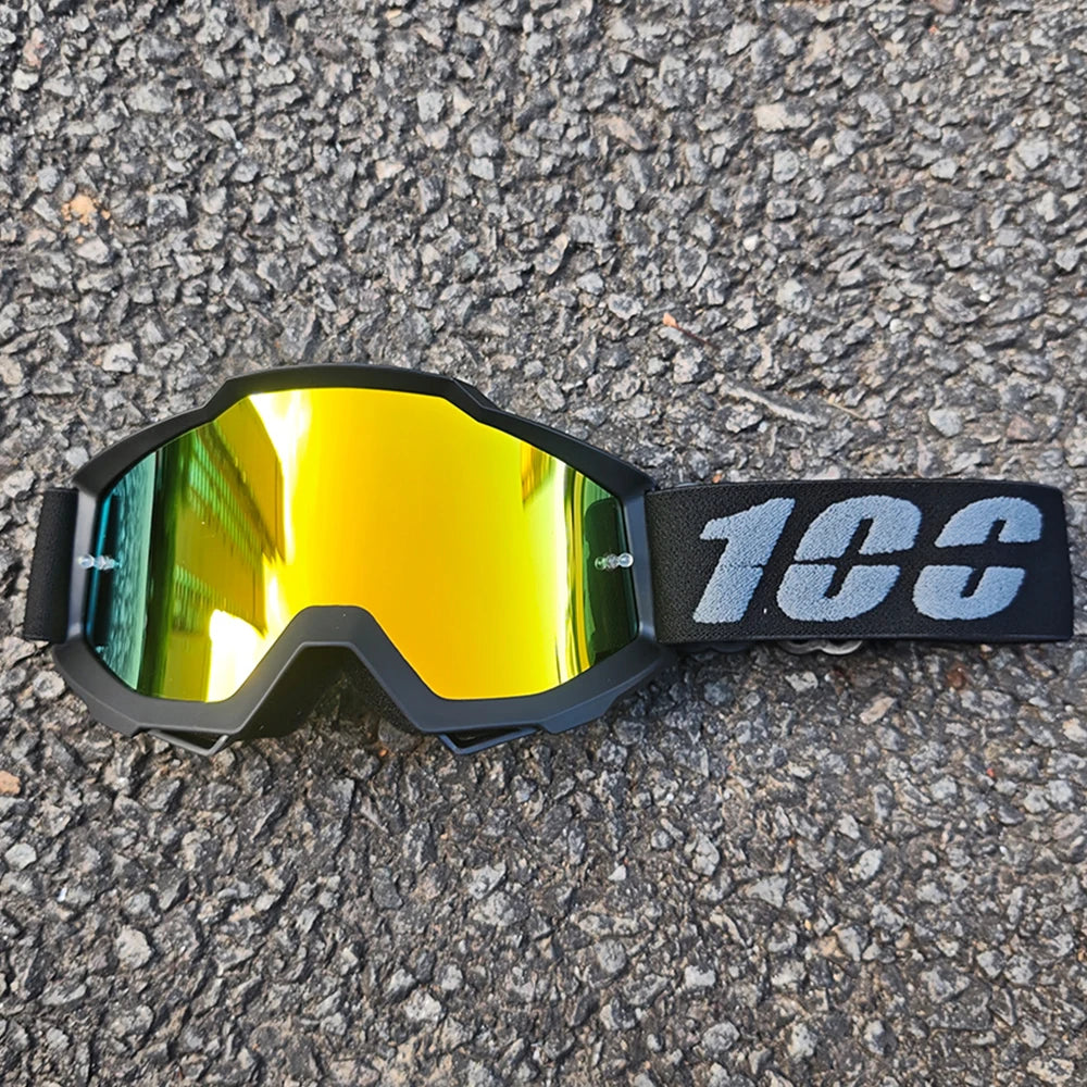 MX Off-Road Goggles for Dirt Bike Racing - Dustproof & Windproof with Durable PC Lens