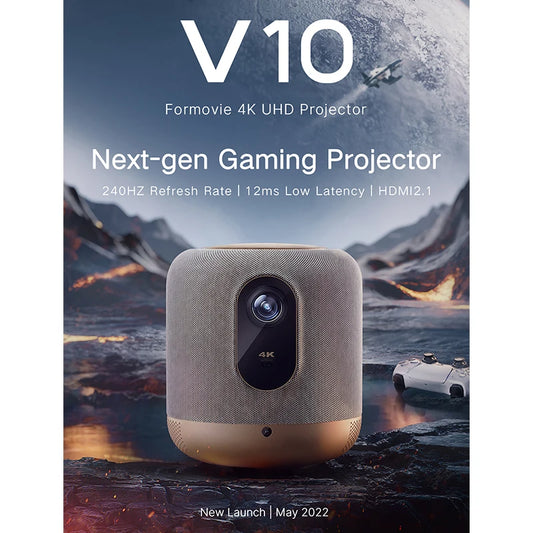 Formovie Fengmi V10 4K Laser Projector for Home Cinema | MEMC, HDR10, 2500 ANSI Lumens, Bluetooth Audio, Smart Theater