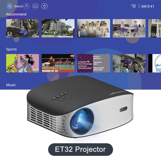 Touyinger ET32 Full HD 4K Projector - 1500 ANSI Brightness, 5G WiFi Smart Home Theater Video Player