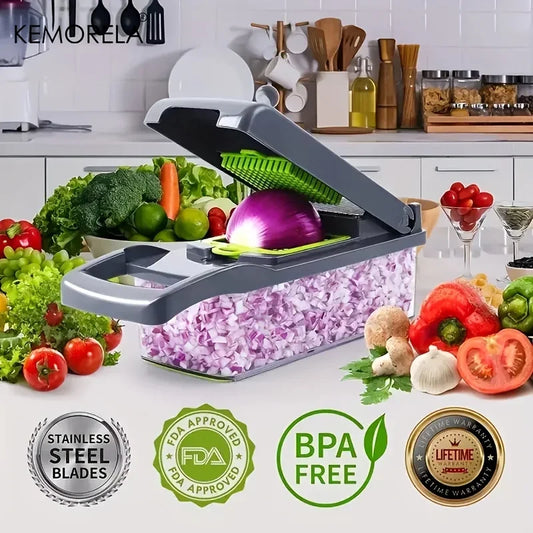 14-in-1 Multifunctional Vegetable Chopper for Quick and Easy Food Prep - Perfect for Home Cooks and Food Enthusiasts