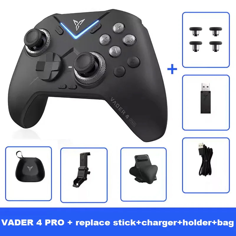 Flydigi Vader 4 Pro Wireless Game Controller for PC, Switch, Mobile, and TV - Vibrate Trigger, 1000Hz Performance