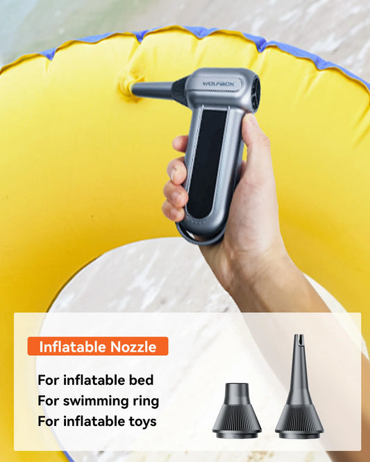 WOLFBOX MF100 Electric Air Duster - 150,000 RPM Rechargeable Blower for Cars, PCs, Homes & Outdoors