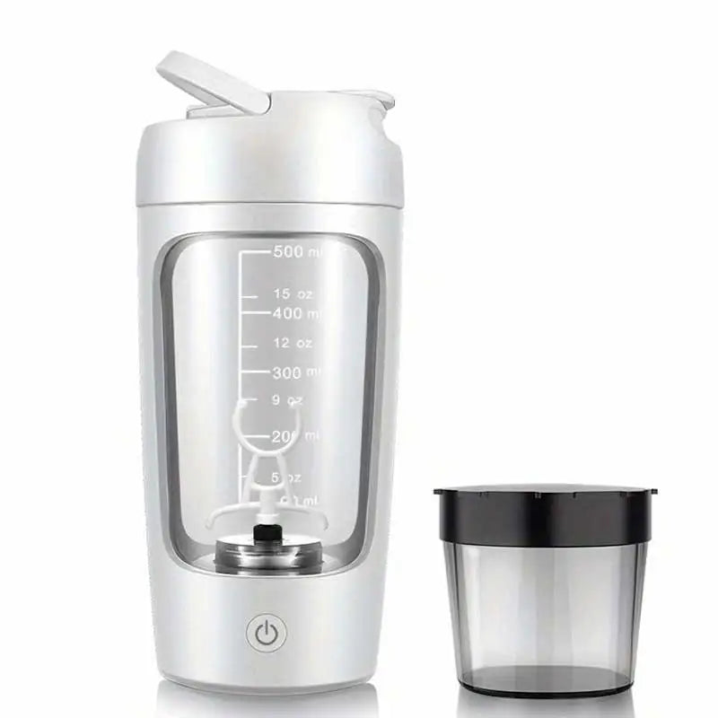 500ML Electric Protein Shaker Bottle for Gym & Outdoor Activities – Automatic Mixer for Smoothies, Milk, Coffee, & More