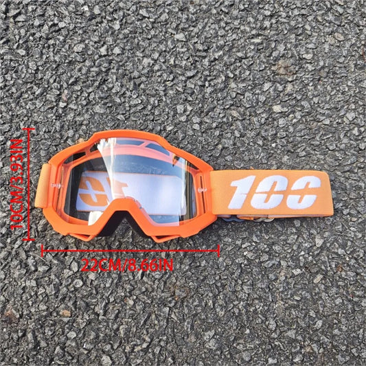 MX Off-Road Goggles for Dirt Bike Racing - Dustproof & Windproof with Durable PC Lens