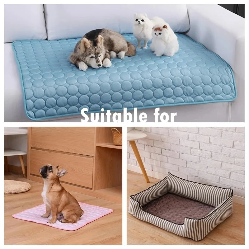 Dog Cooling Mat for Summer - Extra Large Ice Pad for Small & Large Dogs & Cats - Durable Pet Blanket for Sofa Use