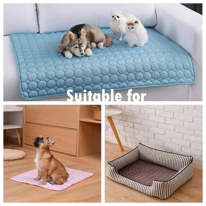 Dog Cooling Mat for Summer - Extra Large Ice Pad for Small & Large Dogs & Cats - Durable Pet Blanket for Sofa Use