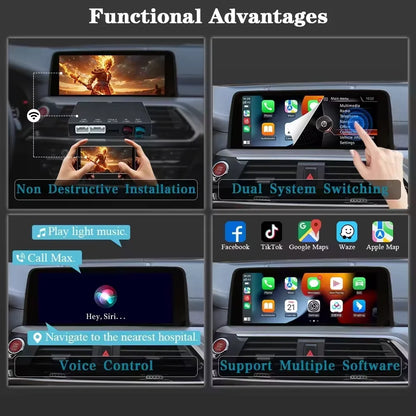 Wireless CarPlay & Android Auto Decoder for BMW NBT/CIC/EVO 1-7 Series & X1-X5