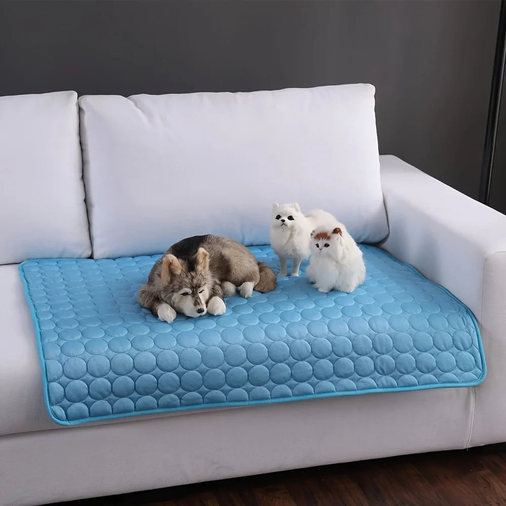 Dog Cooling Mat for Summer - Extra Large Ice Pad for Small & Large Dogs & Cats - Durable Pet Blanket for Sofa Use