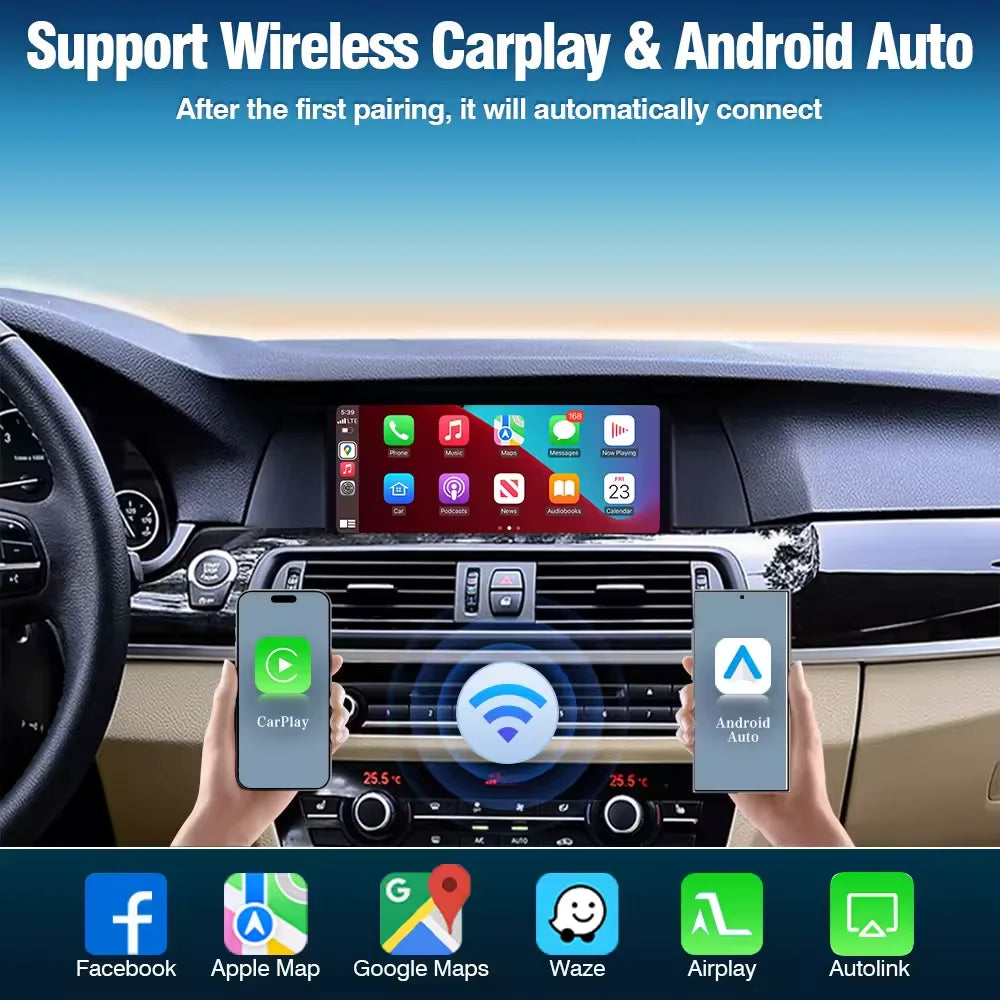 Wireless CarPlay & Android Auto Decoder for BMW NBT/CIC/EVO 1-7 Series & X1-X5