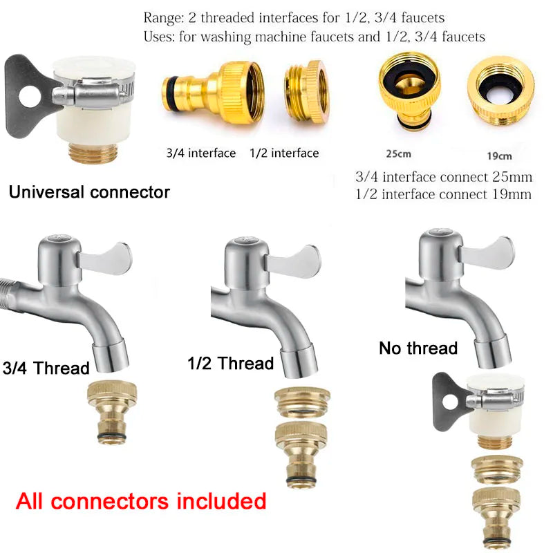Expandable Garden Hose with Spray Gun - Flexible Watering Solution for Gardening, Car Washing, and Outdoor Use
