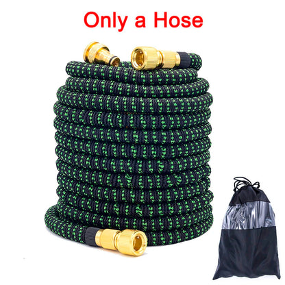 Expandable Garden Hose with Spray Gun - Flexible Watering Solution for Gardening, Car Washing, and Outdoor Use