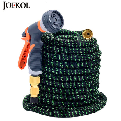 Expandable Garden Hose with Spray Gun - Flexible Watering Solution for Gardening, Car Washing, and Outdoor Use