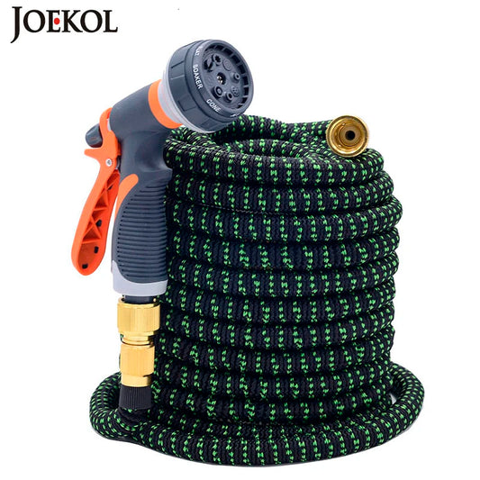 Expandable Garden Hose with Spray Gun - Flexible Watering Solution for Gardening, Car Washing, and Outdoor Use