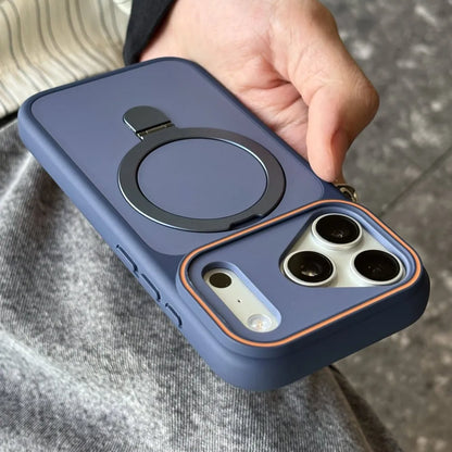 iPhone 17 16 15 14 13 12 11 Pro Max Shockproof Bumper Case with Matte Finish & Kickstand - MagSafe Compatible Armor Cover