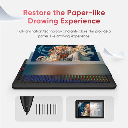 XPPen Artist 15.6 Pro V2 Drawing Tablet for Digital Artists - 16K Pressure Levels, Graphic Monitor for Animation & Art Design