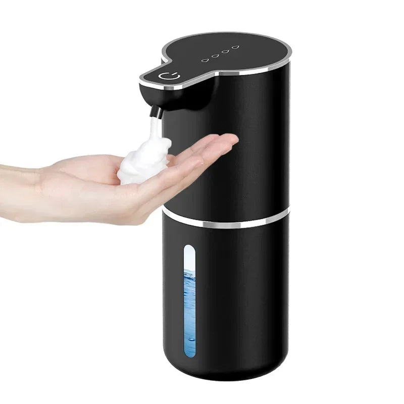 Automatic Waterproof Foam Soap Dispenser for Home & Kitchen - 350ml Rechargeable, Adjustable Foam, Type C