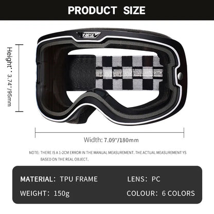 UV 400 Motorcycle Riding Glasses - Photochromic Sports Goggles for Motocross, Skating, Windproof & Dustproof Protection