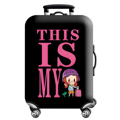 Luggage Cover for 18-32 Inch Suitcases - Stretch Fabric Baggage Protector & Dust Case Travel Organizer
