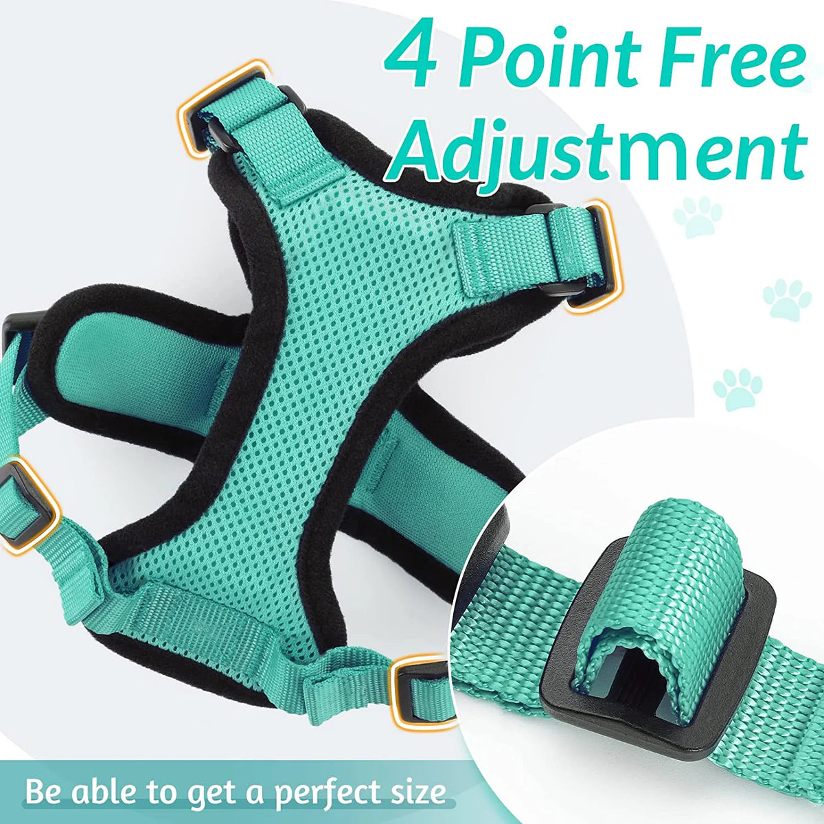 Cat Harness and Leash Set - Adjustable Escape-Proof Vest for Safe Walking with Your Cat