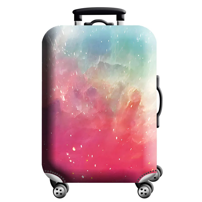 Luggage Cover for 18-32 Inch Suitcases - Stretch Fabric Baggage Protector & Dust Case Travel Organizer