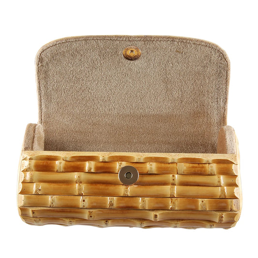 Nilerun Women's Handmade Bamboo Evening Bag - Unique Rattan Straw Purse for Chic Night Out