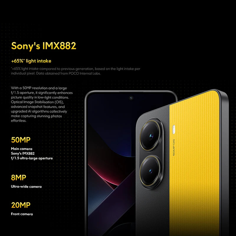 POCO X7 Pro Cellphone - 256GB/512GB, 6.67" 120Hz Display, Dimensity 8400-Ultra, 6000mAh, 5G, NFC - Perfect for Tech Enthusiasts
