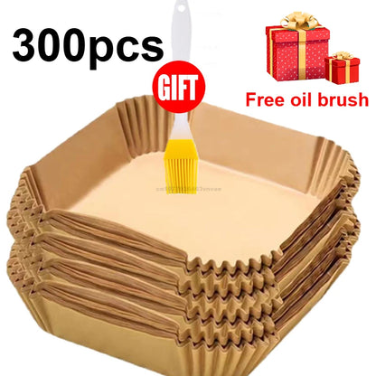 20cm Air Fryer Parchment Paper Liners for Baking, Cooking & Pastry - Disposable Oven Accessories