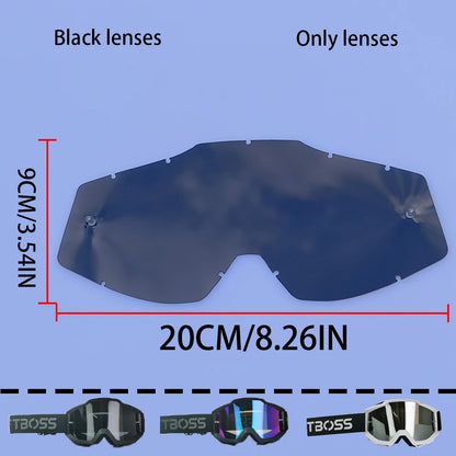 MX Off-Road Goggles for Dirt Bike Racing - Dustproof & Windproof with Durable PC Lens