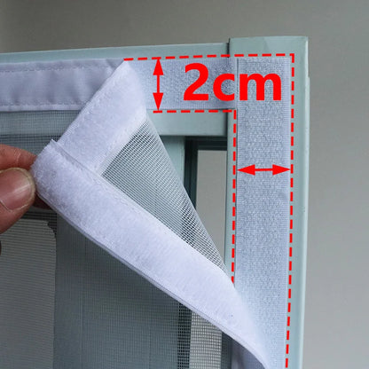 DTGJ Magnetic Door Screen for Large Sliding Glass Doors - Custom Size White Mosquito Net with Automatic Closing for Summer Insect Protection
