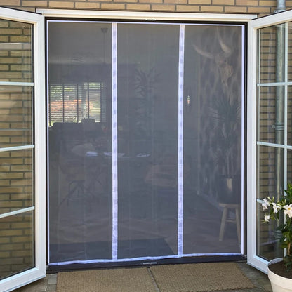 DTGJ Magnetic Door Screen for Large Sliding Glass Doors - Custom Size White Mosquito Net with Automatic Closing for Summer Insect Protection