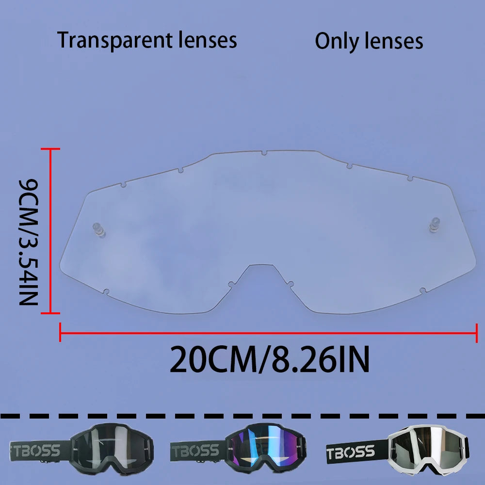 MX Off-Road Goggles for Dirt Bike Racing - Dustproof & Windproof with Durable PC Lens