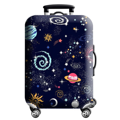 Luggage Cover for 18-32 Inch Suitcases - Stretch Fabric Baggage Protector & Dust Case Travel Organizer