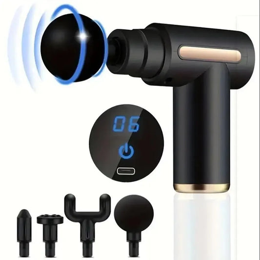 Mini Muscle Massage Gun for Athletes – Portable Deep Tissue Handheld Percussion Massager for Back, Neck, and Legs