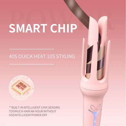 Automatic Curling Iron for Effortless Waves - 32mm Ceramic Hair Curler with 4-Speed Control & Fast Heating