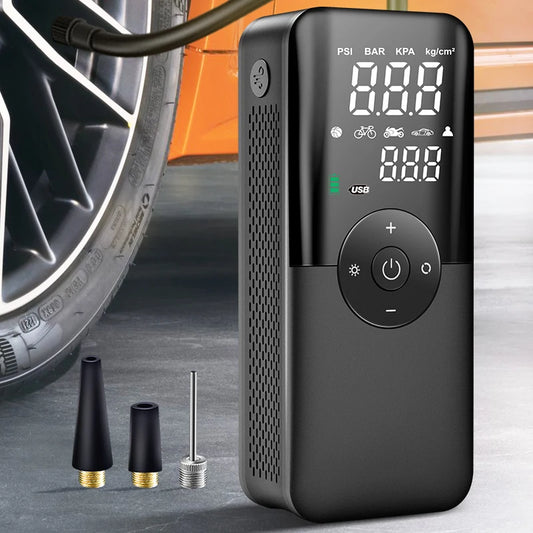 CARSUN Cordless Tire Inflator - Rechargeable Air Pump for Cars, Motorcycles, Bicycles & Sports Balls