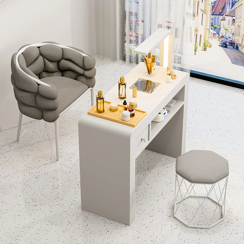 Professional Portable Manicure Table by [Brand Name] - Elevate Your Salon Experience with Aesthetic Nail Design Furniture