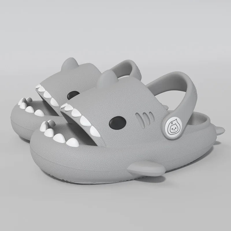 Kids Shark Slippers - Non-slip Cartoon Sandals for Boys & Girls - Comfortable Home & Beach Slides