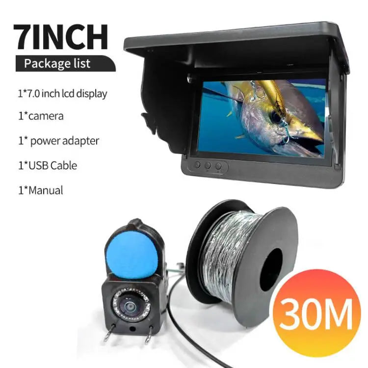 Portable 1080P Fish Depth Finder with 4.3" LCD Screen & Night Vision - Ideal for Anglers Seeking Underwater Insights