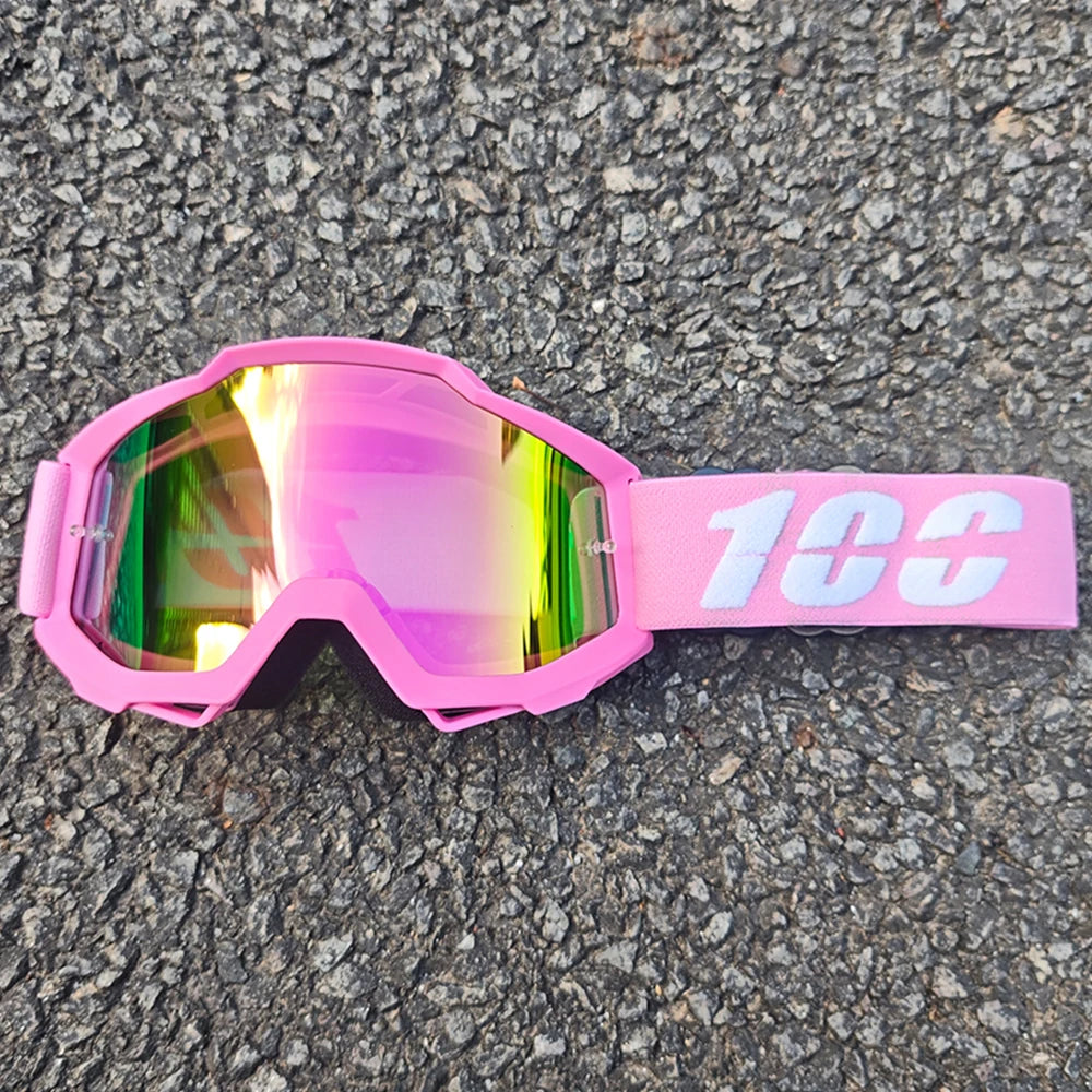 MX Off-Road Goggles for Dirt Bike Racing - Dustproof & Windproof with Durable PC Lens