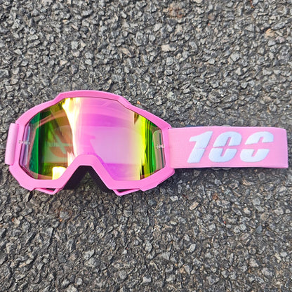 MX Off-Road Goggles for Dirt Bike Racing - Dustproof & Windproof with Durable PC Lens
