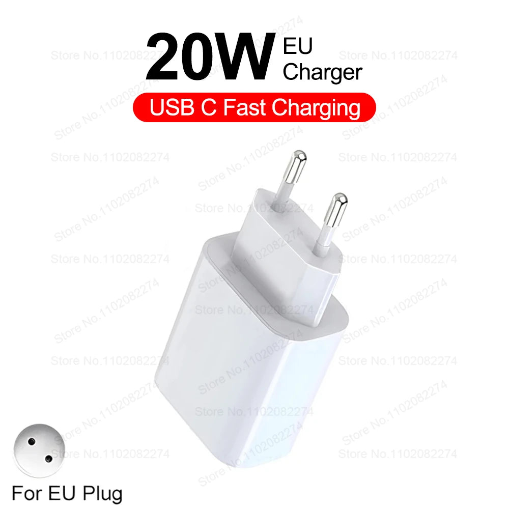 PD 40W Fast Charger for iPhone 14-16 Pro Max & Plus - USB-C Fast Charging Cable